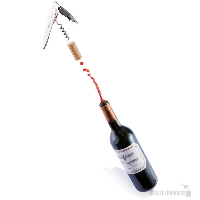 Eon tweetraps kurkentrekker Zilver