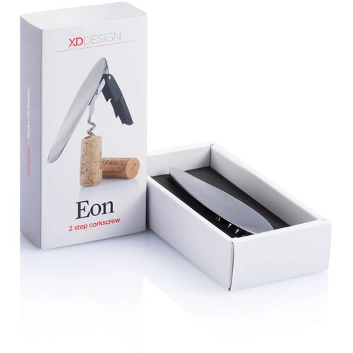 Eon tweetraps kurkentrekker Zilver