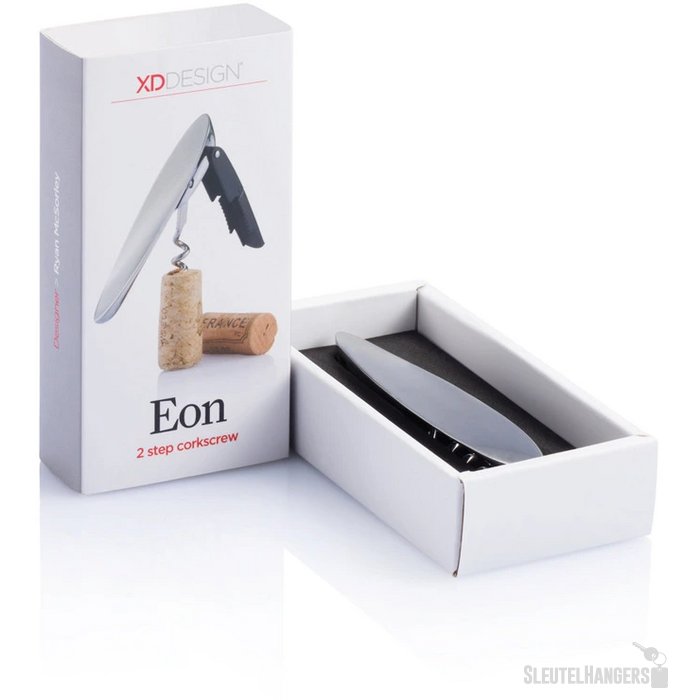 Eon tweetraps kurkentrekker Zilver