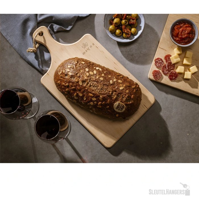 Duurzame Snijplank Met Handvat Zwart/Bruin