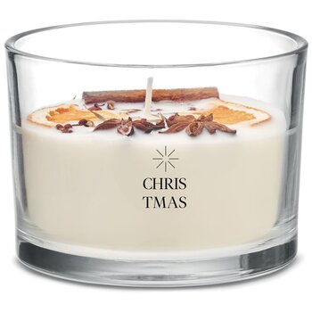 Plantaardig kaars in glas Wit