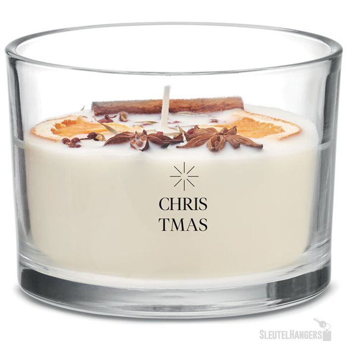 Plantaardig kaars in glas Wit