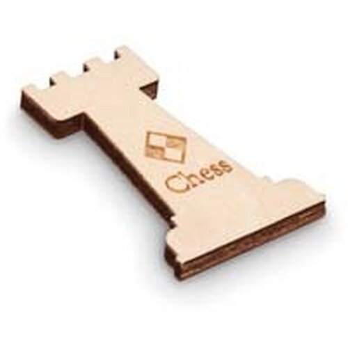 Houten pin in eigen vorm