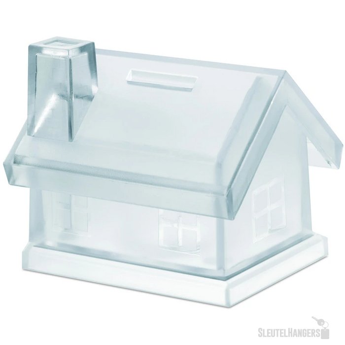 Kunststof spaarpot Mybank transparant