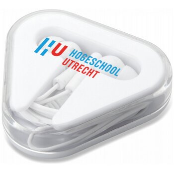 Doosje oordopjes met draad Wit