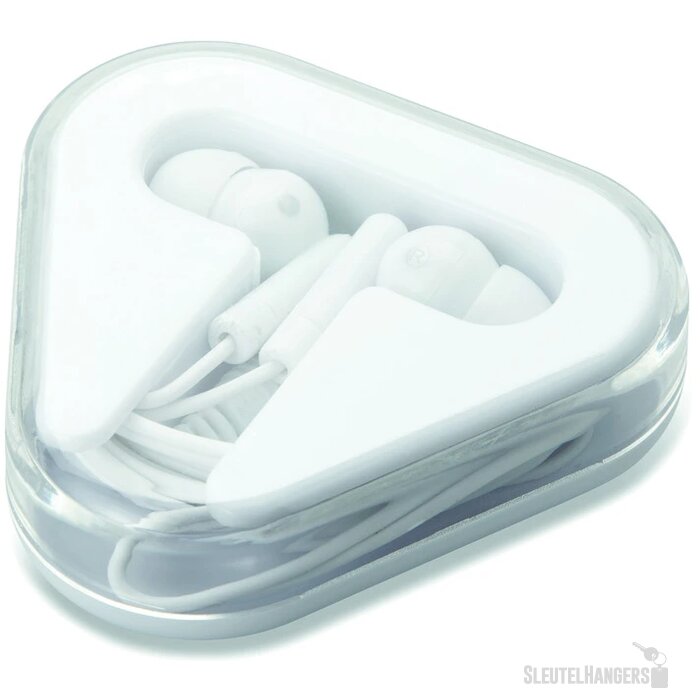 Doosje oordopjes met draad Wit