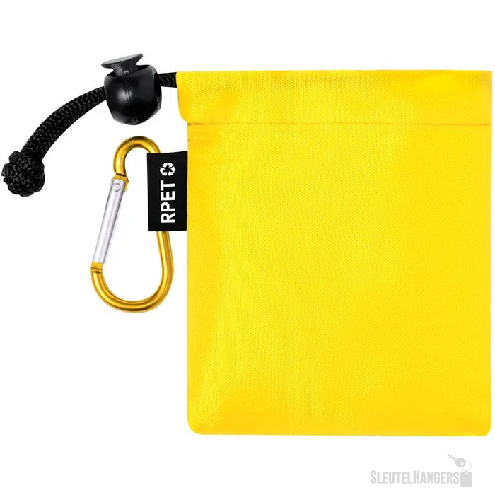 Kinderponcho In Tasje Geel