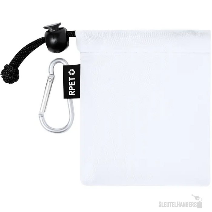 Kinderponcho In Tasje Wit