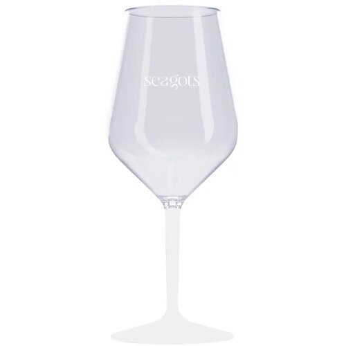 Happyglass Lady Abigail Colour Wijnglas Tritan 460 Ml Transparant Wit 460 ml 460 ml