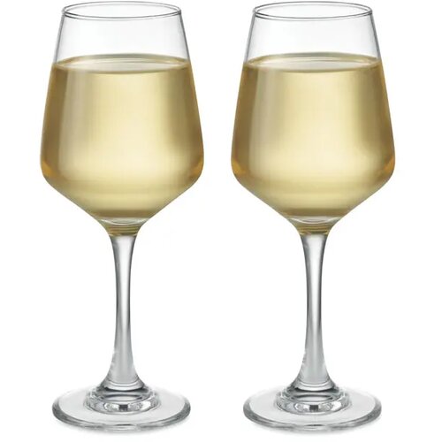 Set van 2 wijnglazen Cheers transparant 400 ml
