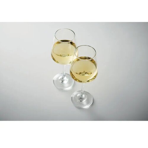 Set van 2 wijnglazen Cheers transparant 400 ml