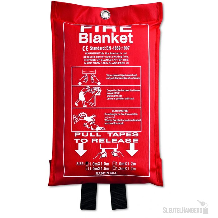 Blusdeken van glasvezel 100x95 Blake rood