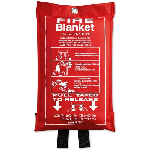 Blusdeken van glasvezel Rood
