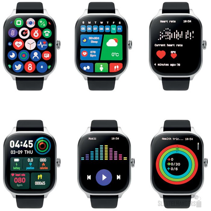 Smart gezondheidshorloge Irto zilver