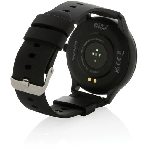 Swiss Peak RCS gerecycled TPU smart watch zwart