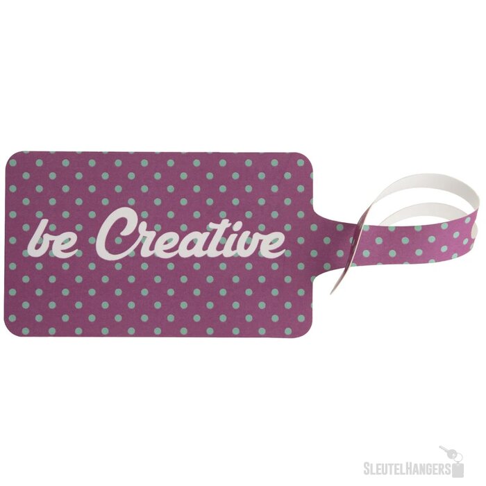 London Custom Made Kofferlabel Wit