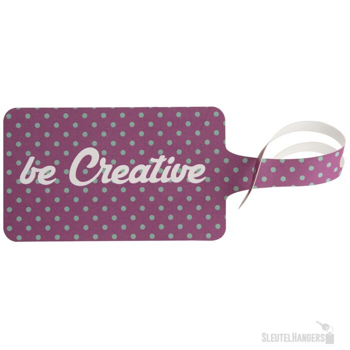 London Custom Made Kofferlabel Wit