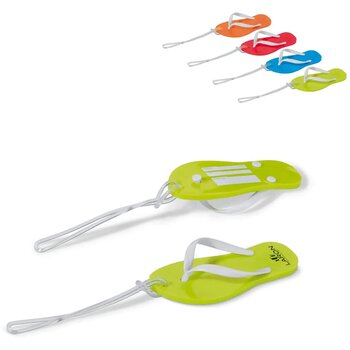 Bagagelabel slipper rood