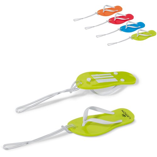 Bagagelabel slipper rood
