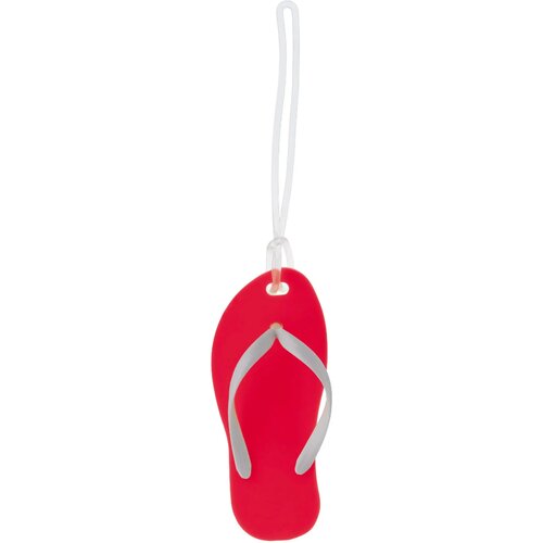 Bagagelabel slipper rood