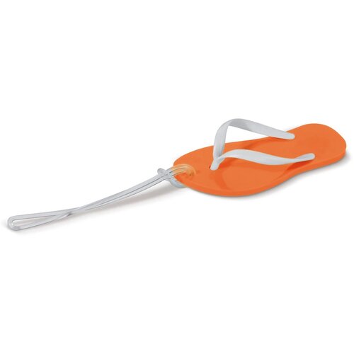 Bagagelabel slipper oranje