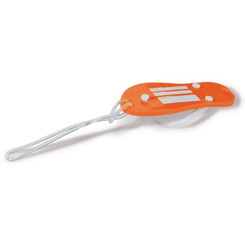 Bagagelabel slipper oranje