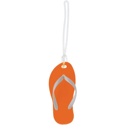 Bagagelabel slipper oranje