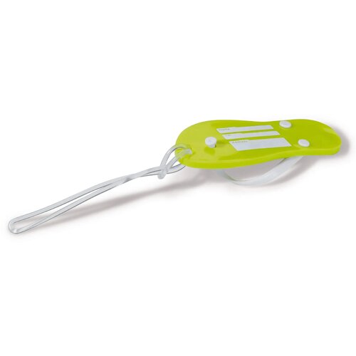 Bagagelabel slipper licht groen