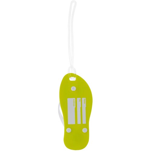 Bagagelabel slipper licht groen