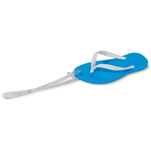 Bagagelabel slipper blauw