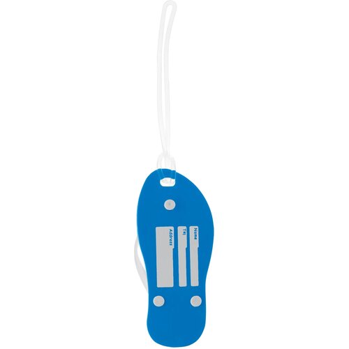 Bagagelabel slipper blauw