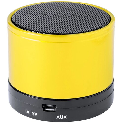 Bluetooth speaker met metalen behuizing Geel