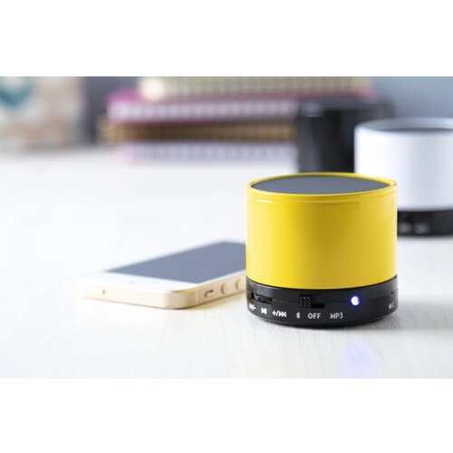 Bluetooth speaker met metalen behuizing Geel