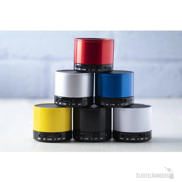 Bluetooth speaker met metalen behuizing Geel