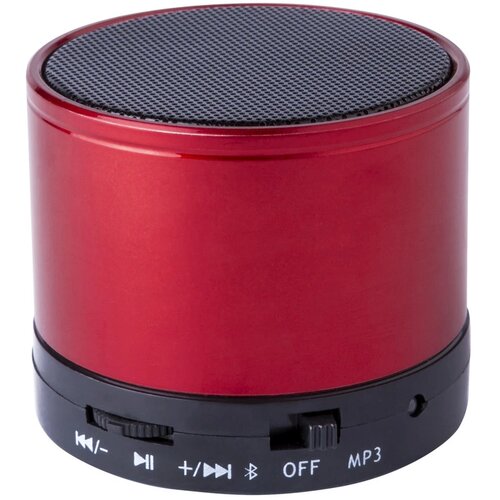 Bluetooth speaker met metalen behuizing Rood