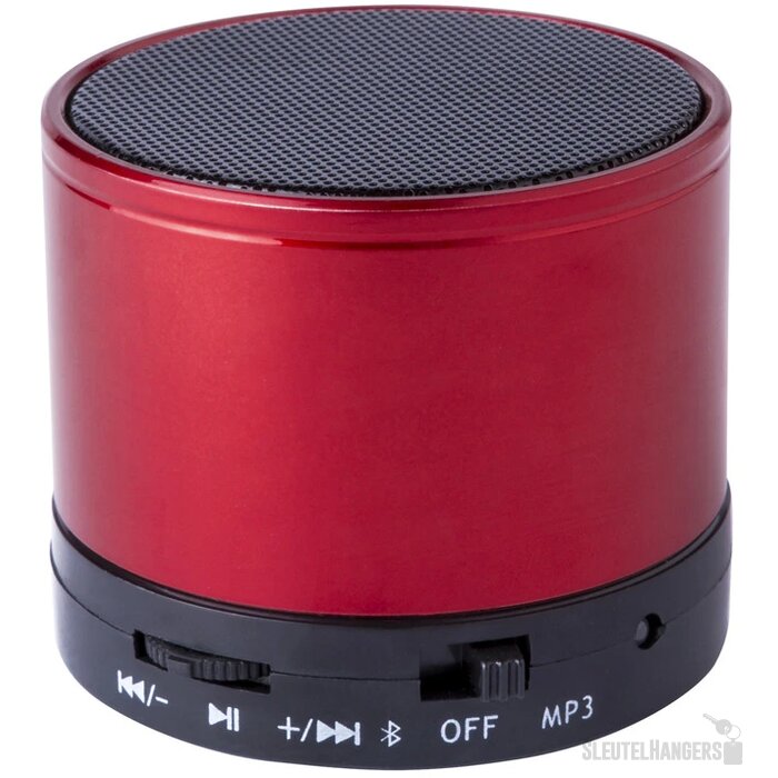 Bluetooth speaker met metalen behuizing Rood