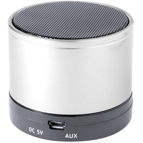 Bluetooth speaker met metalen behuizing Zilver