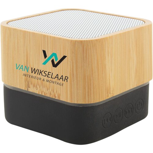 Kleine bamboe bluetooth speaker Naturel