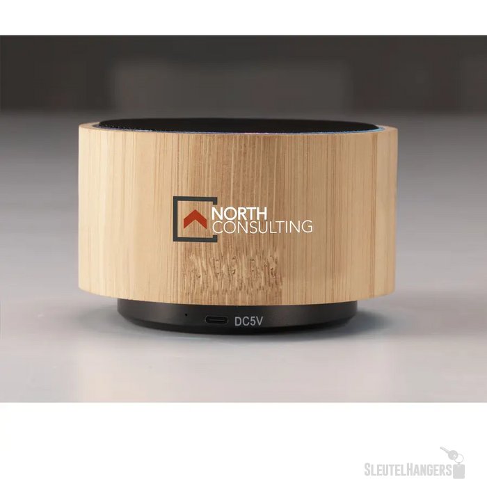 Draadloze speaker met geïntegreerd sfeerlicht Bruin