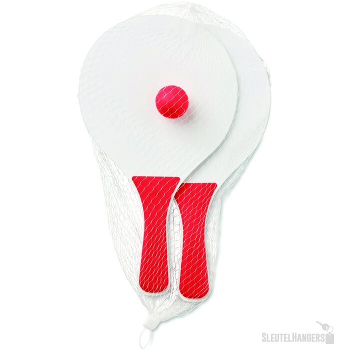 Mini strand tennisset Mini match rood