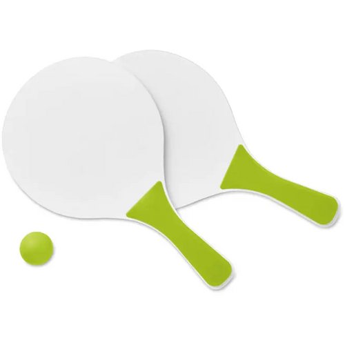 Mini strand tennisset Limoengroen