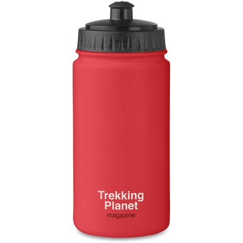 Kunststof drinkfles 500 ml Spot five rood