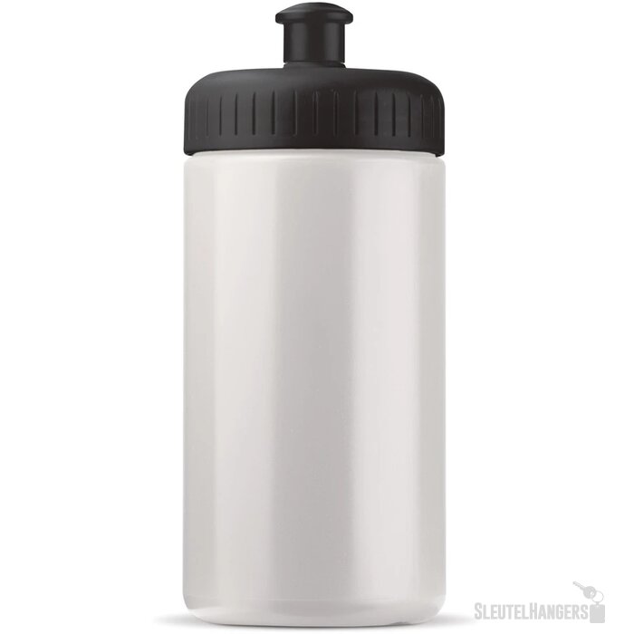 Sportbidon classic 500ml wit / zwart
