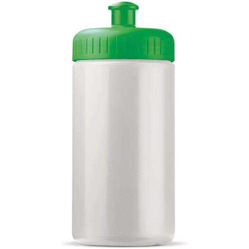 Sportbidon classic 500ml wit / groen
