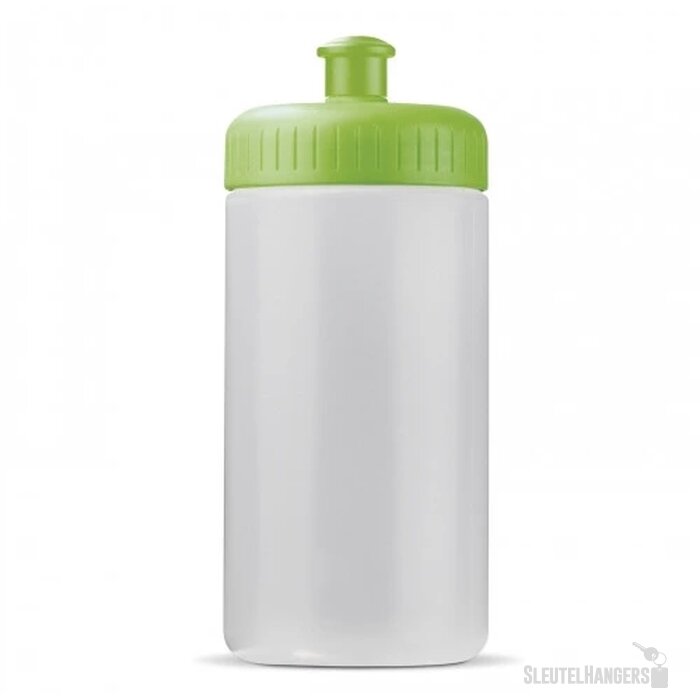 Sportbidon classic 500ml wit / licht groen