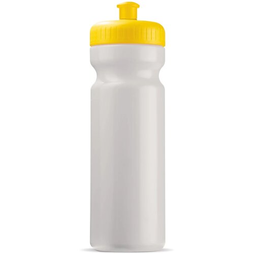 Sportbidon classic 750ml wit / geel
