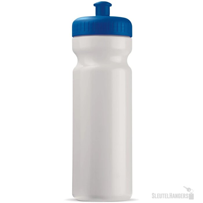 Sportbidon classic 750ml wit / donker blauw