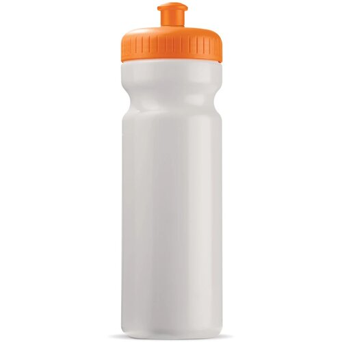 Sportbidon classic 750ml wit / oranje