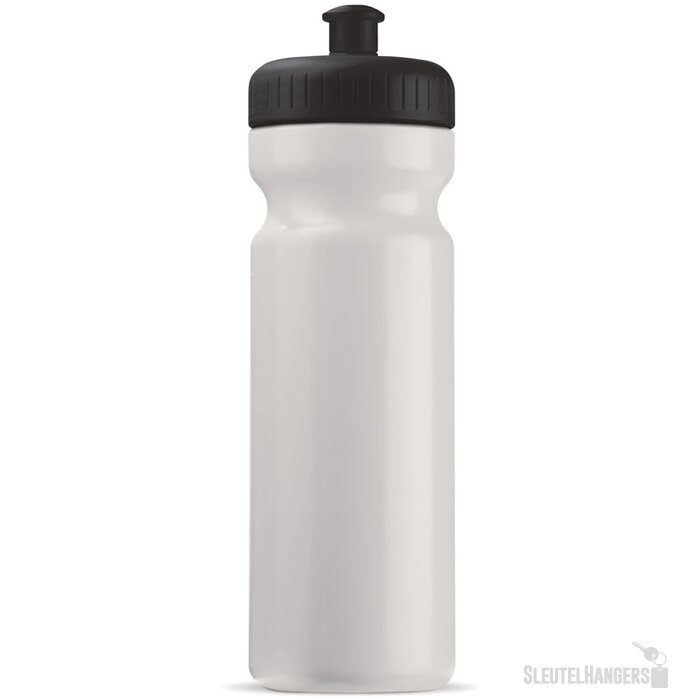 Sportbidon classic 750ml wit / zwart