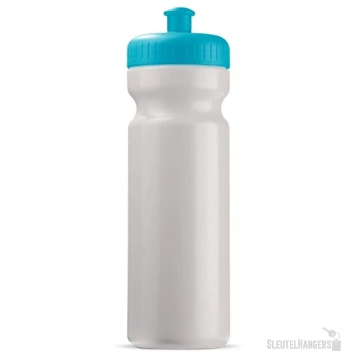 Sportbidon classic 750ml wit / licht blauw